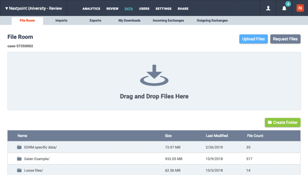 Ediscovery Data Request - Nextpoint