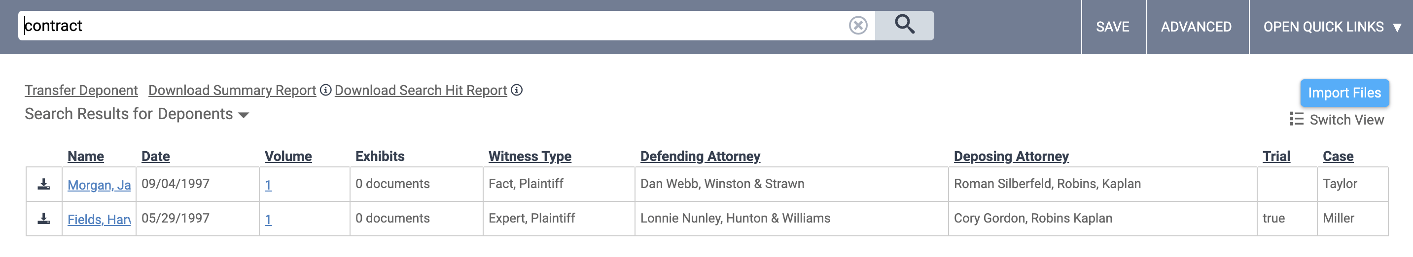 deposition transcript software