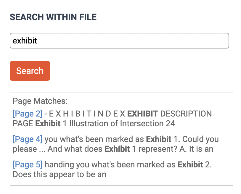 deposition transcript software