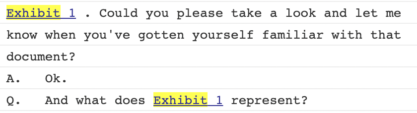 deposition transcript software