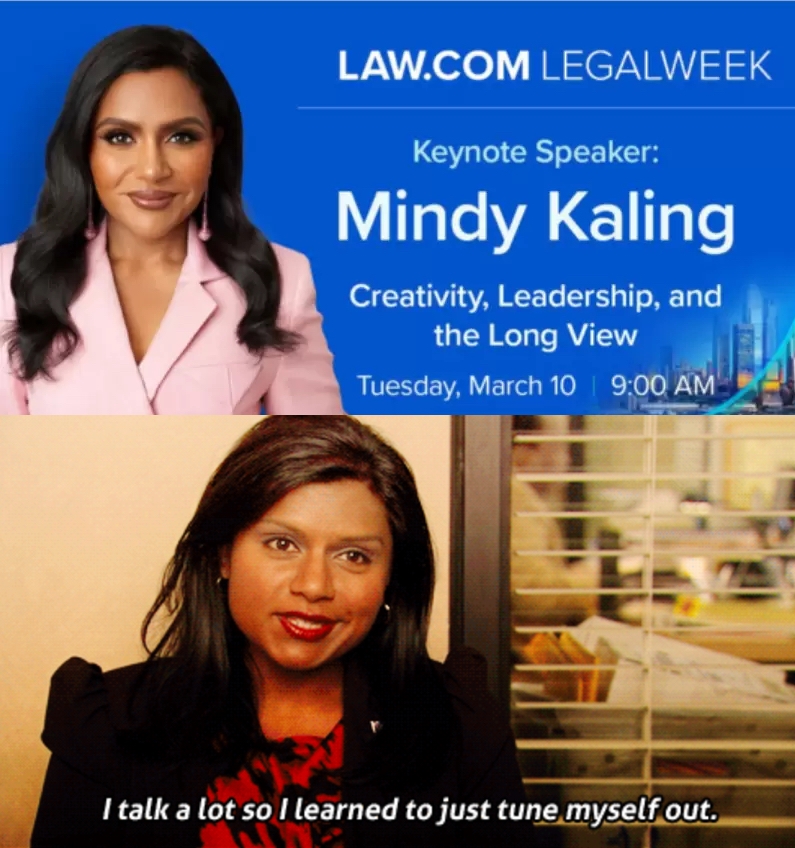 Mindy Kaling at Legalweek