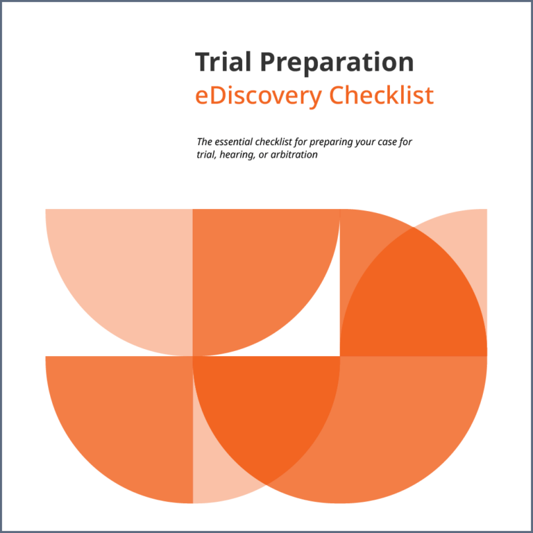 Trial preparation checklist