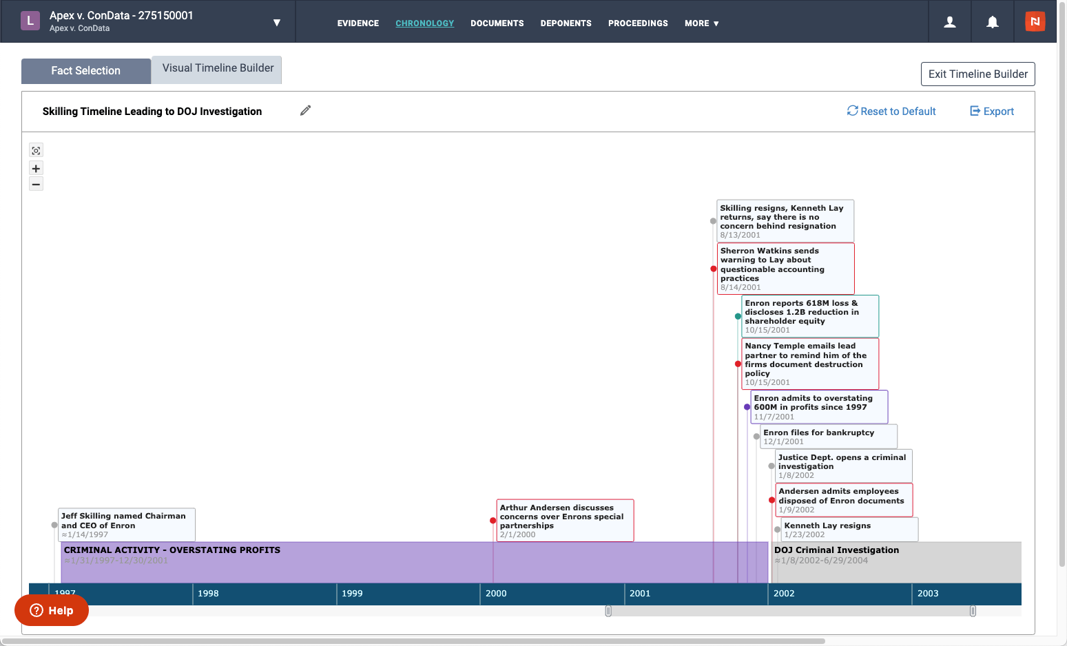 Visual Timeline Builder