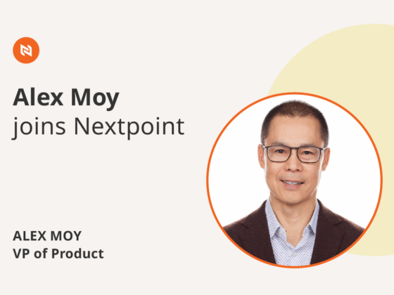 Alex Moy Joins Nextpoint as Vice President of Product
